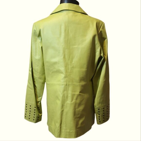 Studded Leather Coat Small - Picture 2 of 5